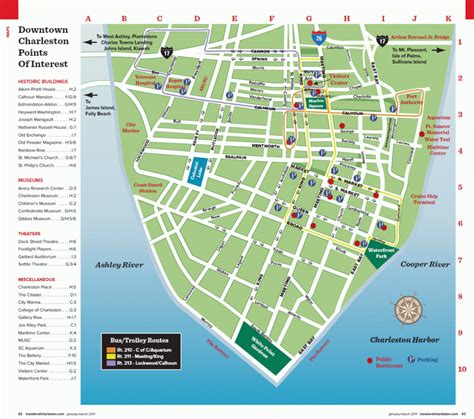 downtown charleston street map.